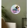 Piano - Pastel - Elegant - Dromerig Wandcirkel behangsticker klein -sfeer2