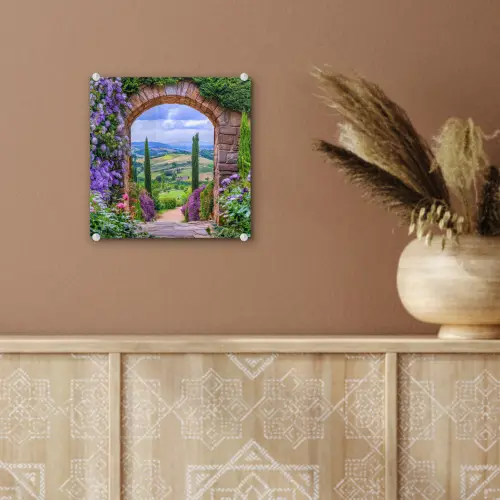 Doorkijk - Toscane - Landschap - Poort plexiglas 5mm klein -sfeer5