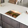 Wijngaard - Zonsondergang - Landschap Inductie beschermer vinyl 3mm middel -sfeer8
