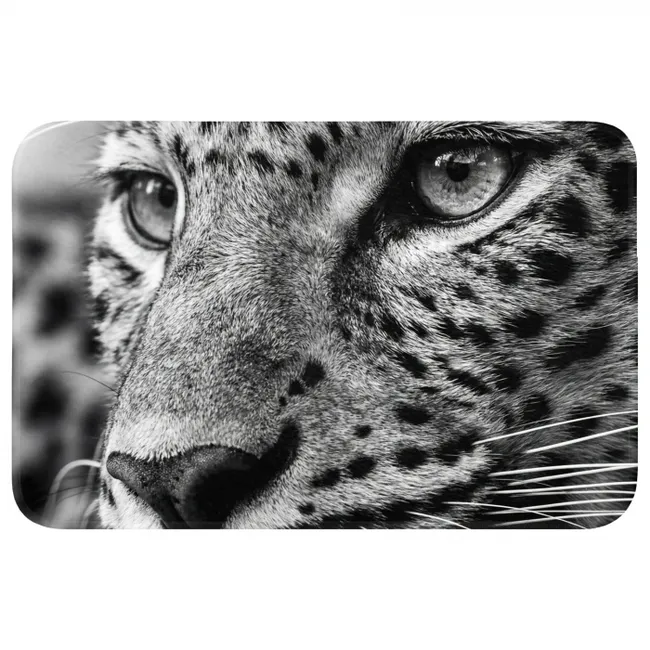 Badmat - Luipaard - Zwart - Wit - Oog