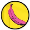 Banaan - Grafisch - Geel Fotolijst rond zonder passe partout klein -3d