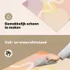 Golvende vormen - Abstract - pastel Inductie beschemer met haakjes middel -ky-schoon-nl