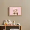 Otters - Glimlach - Bruin Light Box met batterij (Wandlamp kind) middel -sfeer2_kind