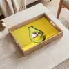 Avocado - Discobal - Geel - Glitter Dienblad Rechthoek middel -sfeer1