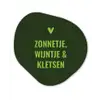 Donkergroen - Quote - Zon - Zomer Wandcirkel Organisch Aluminium middel -3d