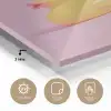 Eendjes - Vrolijk - Roze plexiglas 5mm klein -sfeer2