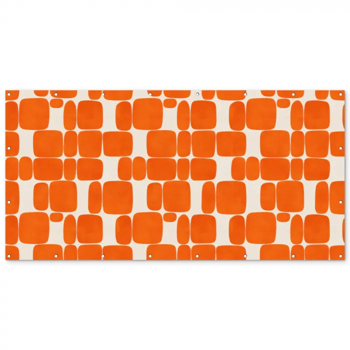 Patroon - Retro - Oranje Balkonbeschermer Duitsland klein 596 -zz_3d