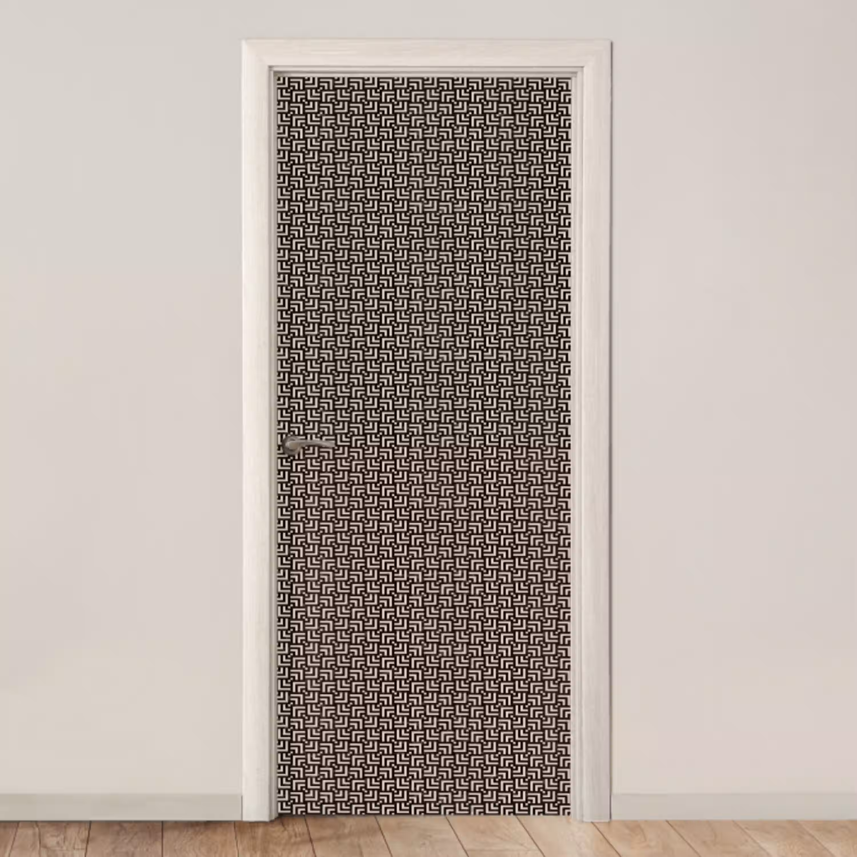 Patroon - Marmer - Zwart deurposter klein 289 -3d_beige