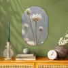Strobloemen - Wit - Daglicht Wandcirkel Ovaal Forex klein -sfeer2