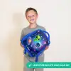 Vrolijke Ontmoeting in de Ruimte Kinderrugzak - Blauw middel -sfeer1_DE