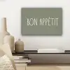 Spreuken - Bon appétit - Quotes - Eet smakelijk - Eten canvas 2cm klein -sfeer6
