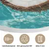 Kokosnoot - Water - Wit Akoestische PET Vilt - Rond klein -closeup_NL