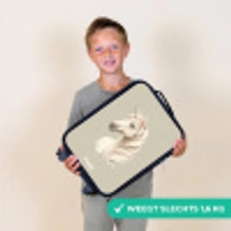 Eenhoorn in neutrale kleuren Kinderkoffer - Zwart klein -sfeer4_NL