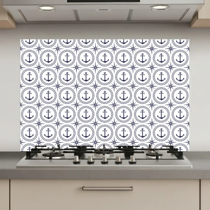 Anker - Haven - Blauw - Wit keuken achterwand spatscherm klein 900 -3d_website