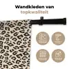 Panterprint - Patroon - Bruin Wandkleed katoen klein 269 -sfeer2
