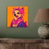 Kimono - Hondje - Bloemenkroon - Oranje aluminium wit klein -sfeer2