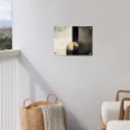 Vormen - Modern - Zwart tuinposter los doek klein -sfeer8
