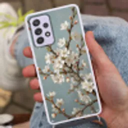 Botanisch - Stilleven - Blauw Hoesje Samsung Galaxy A52 5G met koord klein -sfeer3