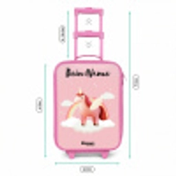Eenhoorn - Vleugels - Roze - Regenboog Kinderkoffer - Roze klein -productfoto_formaten