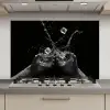Whiskyglazen - Ijs - Spetters - Zwart keuken achterwand spatscherm klein -3d_website