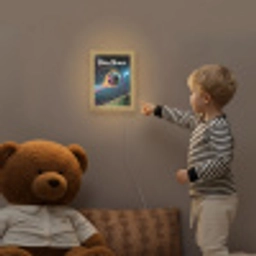 Neon - Net - Voetbal - Kleurrijk Light Box met kabel (Kinderlampje) klein -sfeer4a_kind