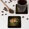 Glazen - Bloemen - Boeket - Kleuren onderzetter kurk middel -sfeer2
