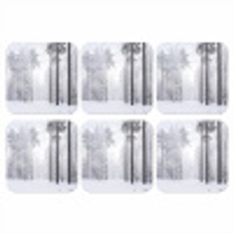 Bos - Sneeuw - Pad - Winter - Stilte onderzetter kurk middel -3d
