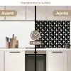 Modern - Geometrisch - Zwart keuken achterwand 2 middel 871 -voor-na2_FR