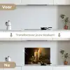 Kaarslicht - Kerst - Veelkleurig keuken achterwand spatscherm klein -voor_na_NL