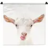 Geit - Portret - Jongen - Meisjes - Kids - Wit Wandkleed katoen klein -zz3d