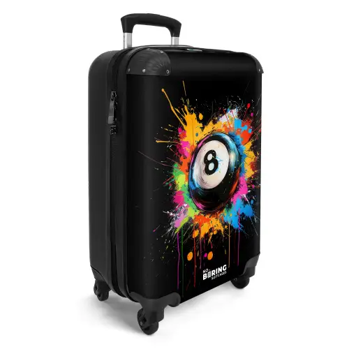 Biljart bal met graffiti NBS - Handbagage koffer - Kinderen Unisex middel -productfoto_3d