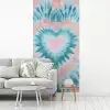 Hartvormig - Tie dye - Pasteltinten - Lichtgroen fotobehang vinyl groot -woonkamer