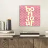 Bonjour - Stippen - Roze- Geel aluminium wit klein -sfeer1