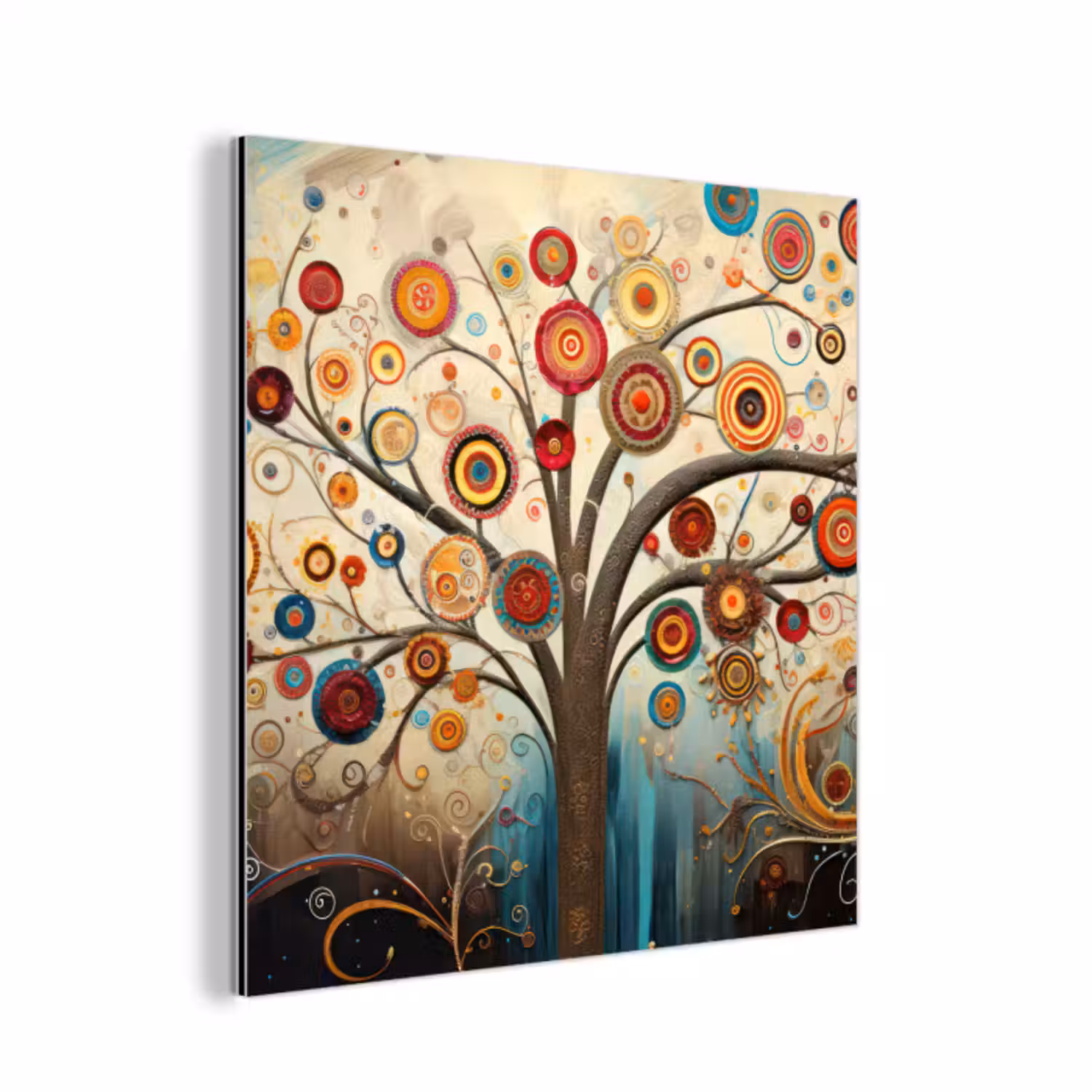 Aluminium schilderij - Boom - Tree of life - Kleur