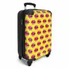 Patronen - Lippen op gele achtergrond NBS - Handbagage koffer - Kinderen Unisex middel -productfoto_3d
