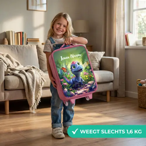 Donny Dino Kinderkoffer - Roze klein -sfeer2_NL