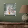 Hondjes - Badkuip - Badeendjes - Handdoeken plexiglas 5mm klein -sfeer3