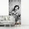 Chic - Vrouw - Zwart - Wit fotobehang vinyl groot -woonkamer