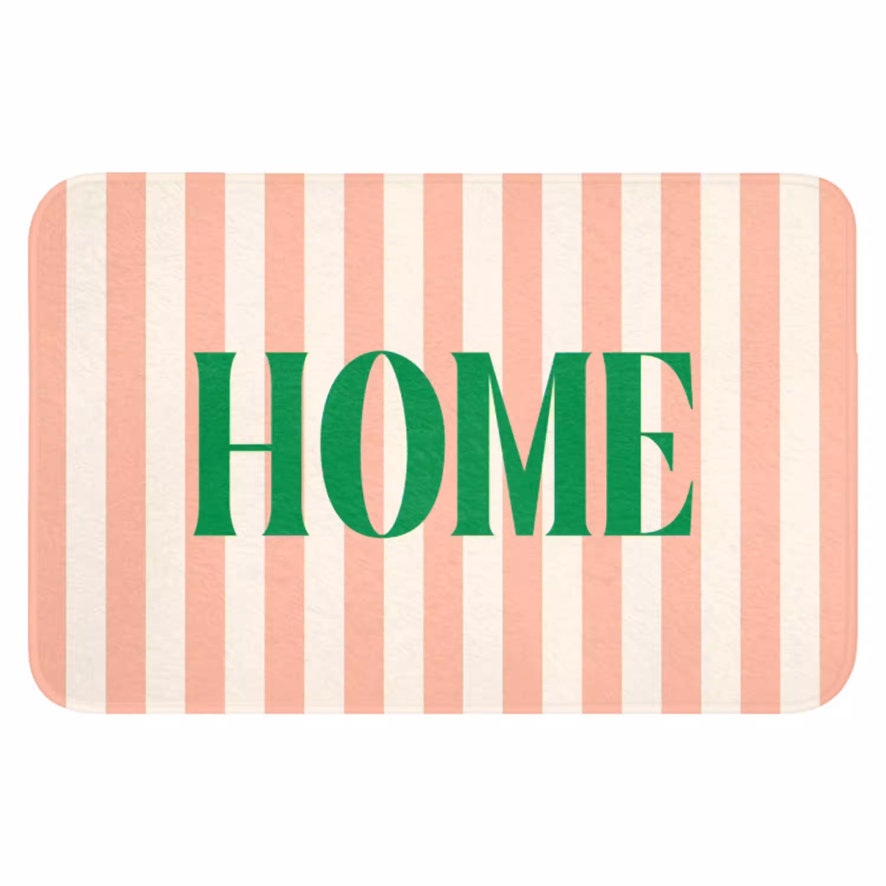 Zachtroze - Groen - Strepen - Home WCmat klein -3d