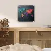 Wereldkaart - Edelstenen - Regenboog - Ruw plexiglas 5mm klein -sfeer4