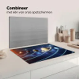 Ruimte - Zonnestelsel - Blauw Inductie beschermer vinyl 3mm klein -wsfeer7_website