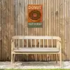 Donut - Spikkels - Kleurrijk - Quote Tuinposter op houten frame 2 cm dik klein -sfeer4