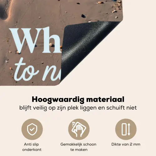 Where to next - Strand - Voetstappen Inductie beschemer met haakjes klein -ky-onderkant-nl