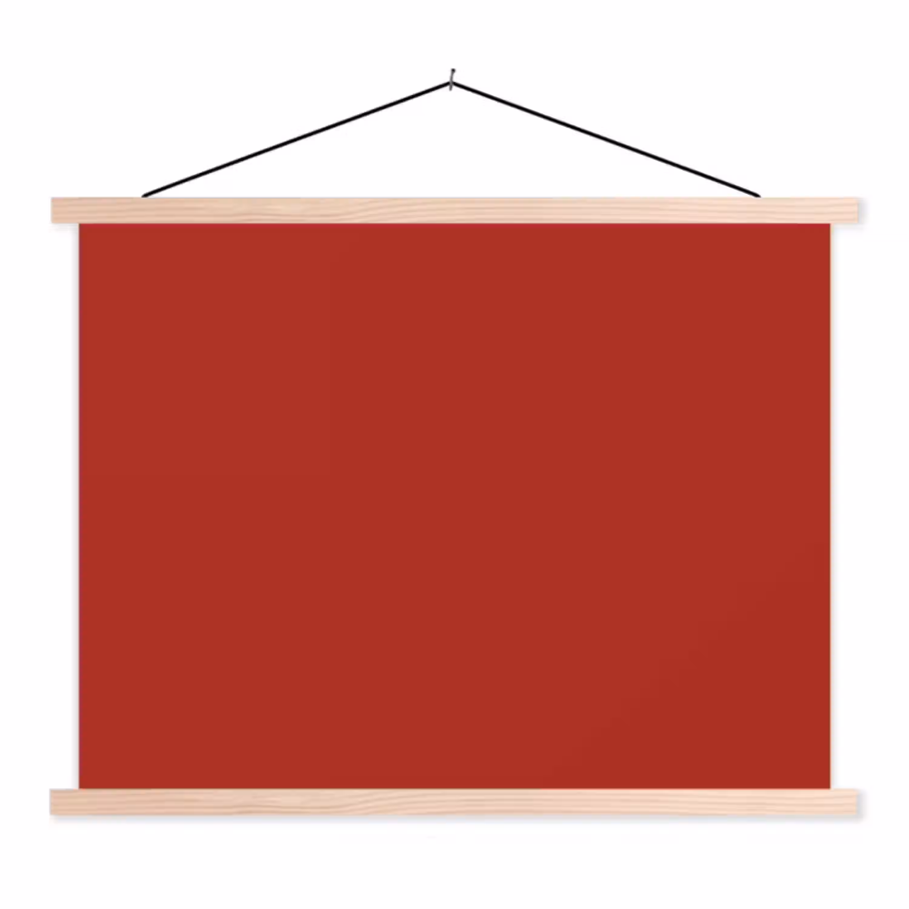 Deep - Crimson - Rood textielposter latten blank klein 122 -3d