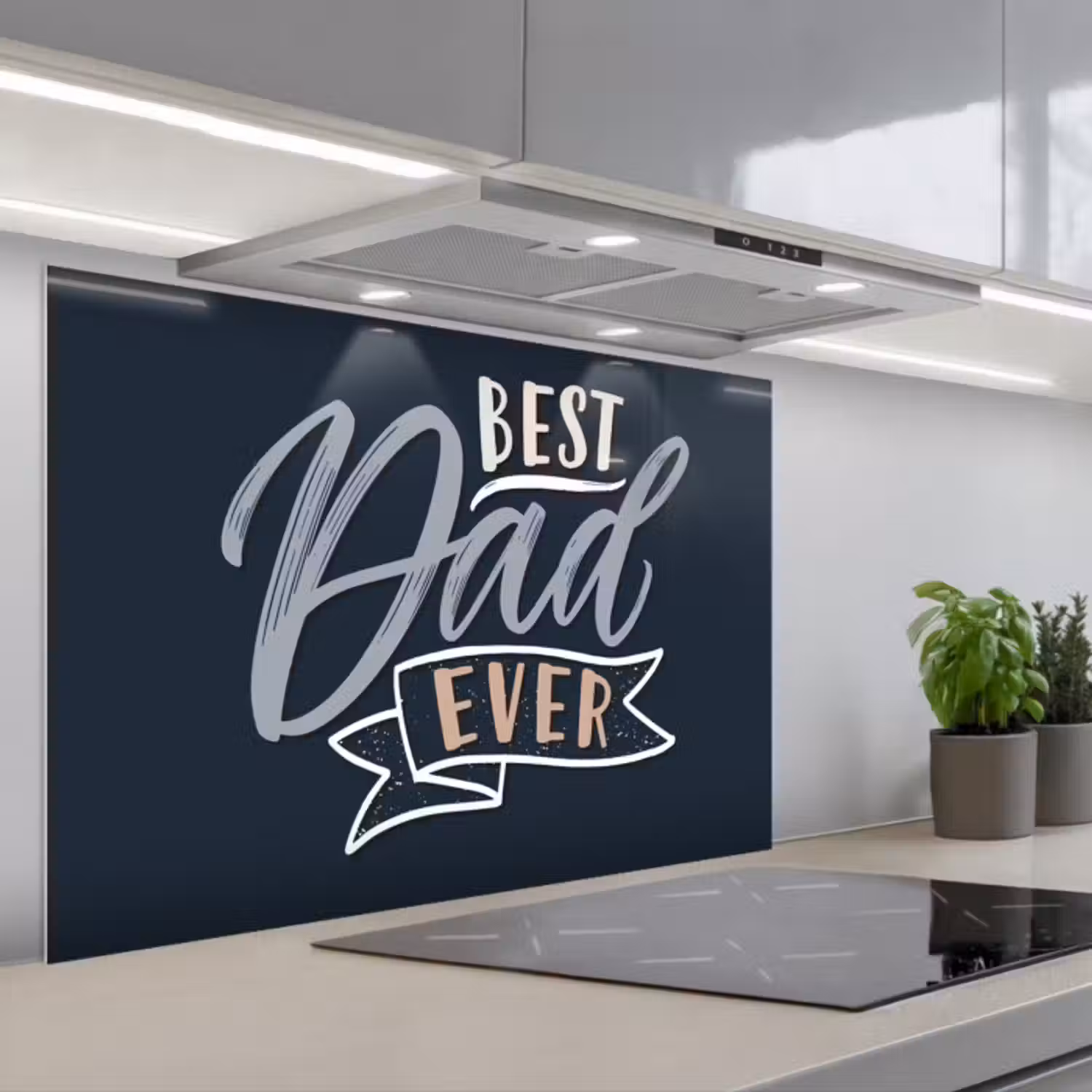 Spatscherm keuken - Quotes - Papa - Best dad ever - Spreuken