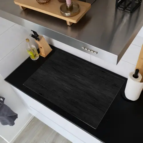 Hout - Plank - Textuur - Vintage Inductie beschemer met haakjes klein -sfeer1