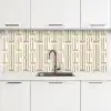 Modern - Geometrisch - Beige keuken achterwand 2 middel 871 -3d