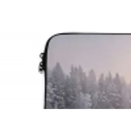 Steiger - Meer - Mist - Winter - Serene laptophoes neopreen klein -detail