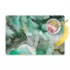 Goud - Marmer - Groen - Luxe - Marmerlook - Grijs Placemat vinyl groot -zzzproduct_Kitchenyeah-website