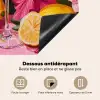 Drink - Bloemen - Yellow Inductie beschermer vinyl 3mm middel -usfeer4_FR
